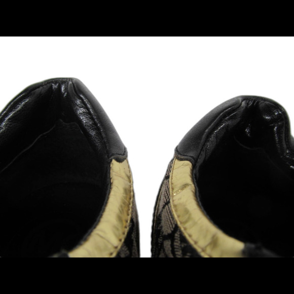 Michael Kors  Black And Gold Logo Lace Up Sneakers Womens Size US 7 M - Picture 9 of 16